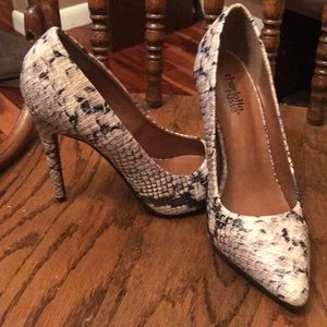 Snake Skin High Heels